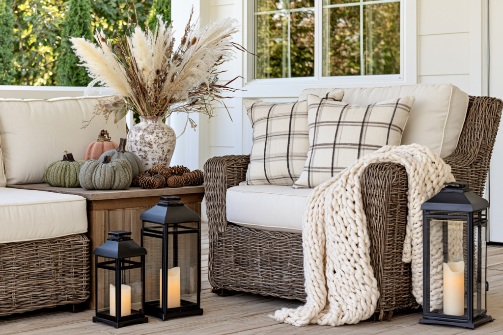 fall porch decor